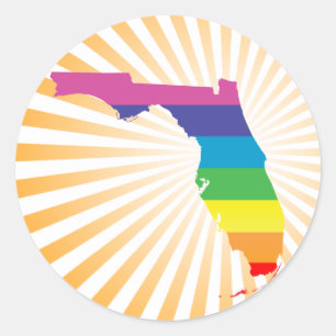 florida pride. classic round sticker