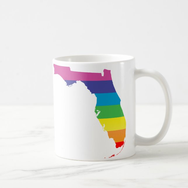 florida pride. striped. coffee mug (Right)