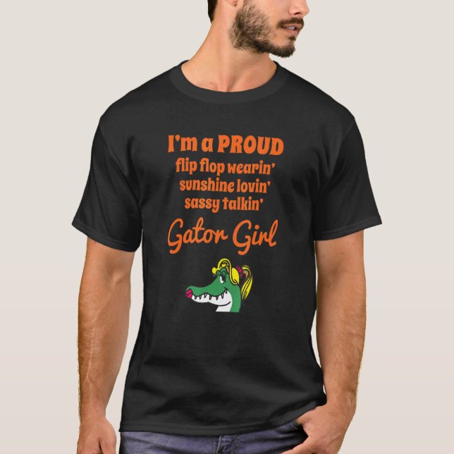 Florida Proud Girl Gator T-Shirt (Front)