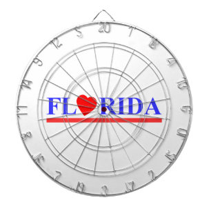Florida red heartwood of beech dartboard