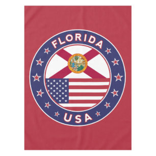 Florida, red, tablecloth