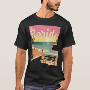 Florida Retro Beach Vacation Souvenir  Florida Sur T-Shirt