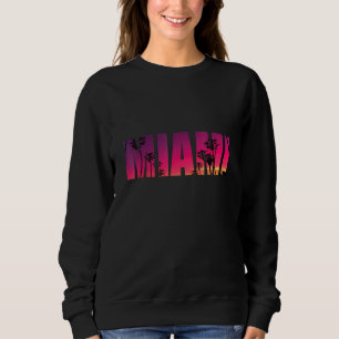 Florida Road Sunset Miami Palm Trees Fort Lauderda Sweatshirt