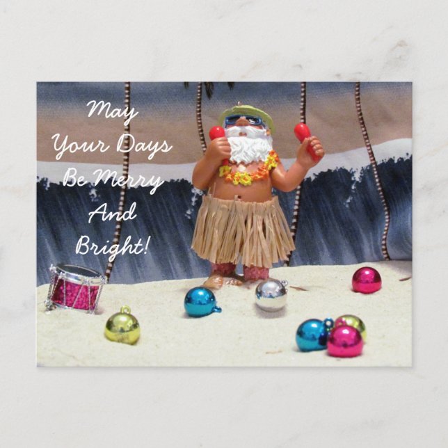 Florida Santa Postcard - Merry Rockin' Christmas (Front)