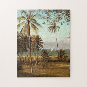 Florida Scene, fine art painting, Jigsaw Puzzle