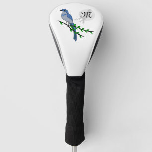 Florida Scrub Jay Monogram Crest Golf Head Cover