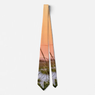 Florida Sea Oats Sunrise Neck Tie