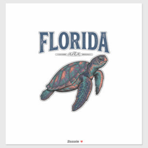Florida Sea Turtle Vintage Engraving Graphic_1