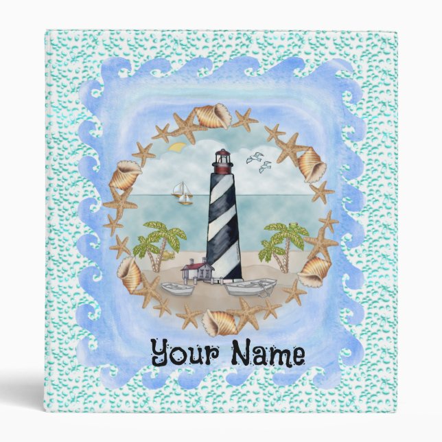 Florida Shells Lighthouse Binder (Front)