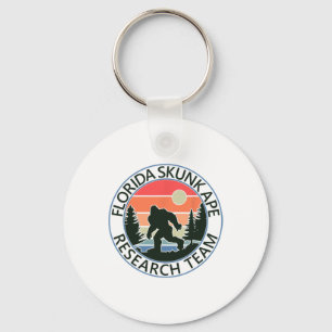 Florida Skunk Ape Research Team Fun Camping Hiking Keychain