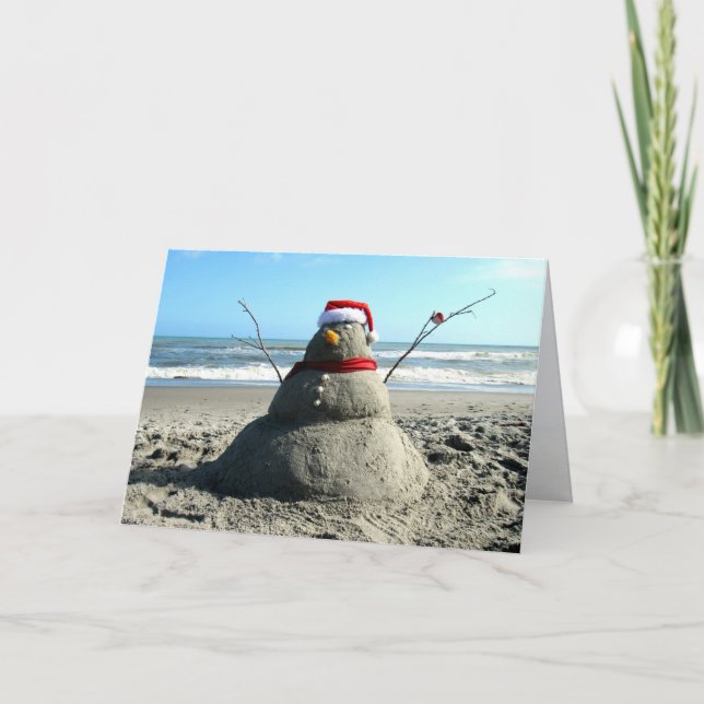 Florida Snowman (3232) - Greeting Card (Front)