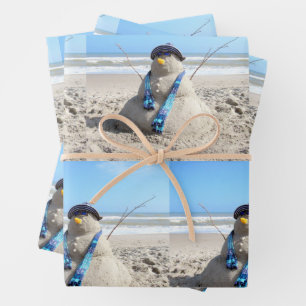 Florida Snowman - Feuilles de papier enveloppant