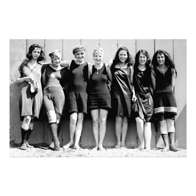 Florida Spring Break Bathing Beauties 1920 Photo Print (Front)