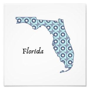 Florida State Art in “Ocean Hues” Photo Print
