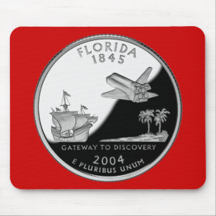 Florida State Faux Quarter Mouse Pad