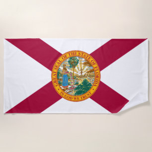 Florida State Flag Beach Towel