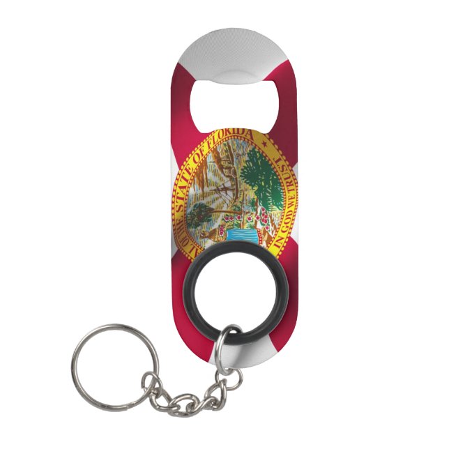Florida State Flag Bottle Keychain Opener (Front)