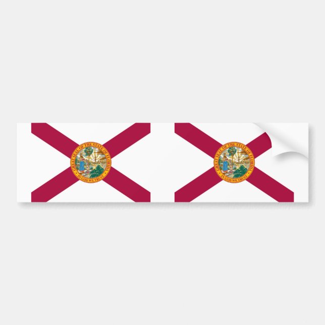 Florida State flag Bumper Sticker (Front)
