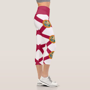 Florida State Flag Capri Leggings