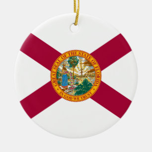 Florida State Flag Ceramic Ornament