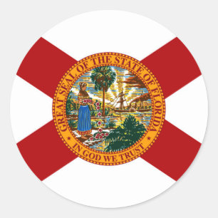Florida State Flag Classic Round Sticker