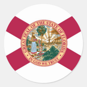 Florida State Flag Classic Round Sticker