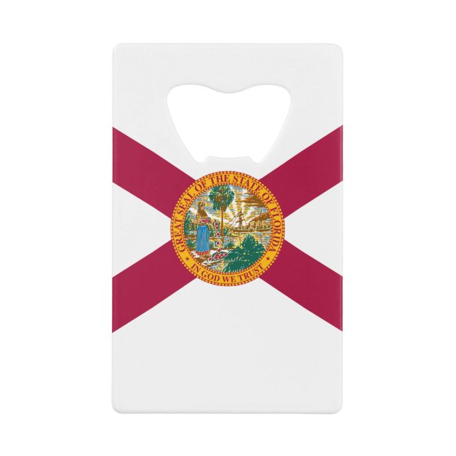 Florida State Flag Credit Card Bottle Opener (Front)