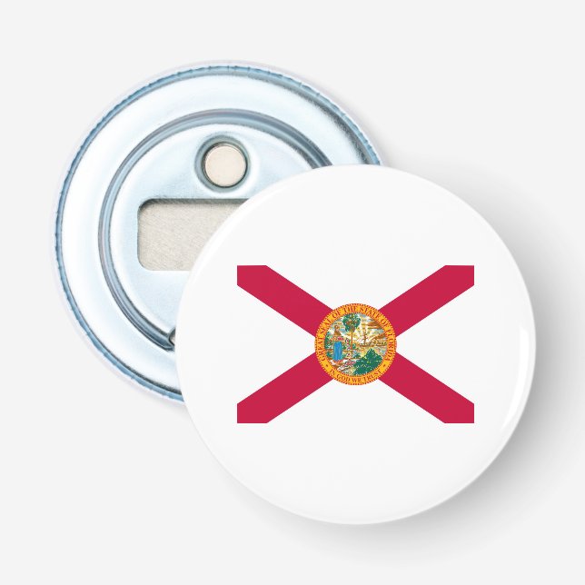 Florida State Flag Design Decor Bottle Opener (Front)