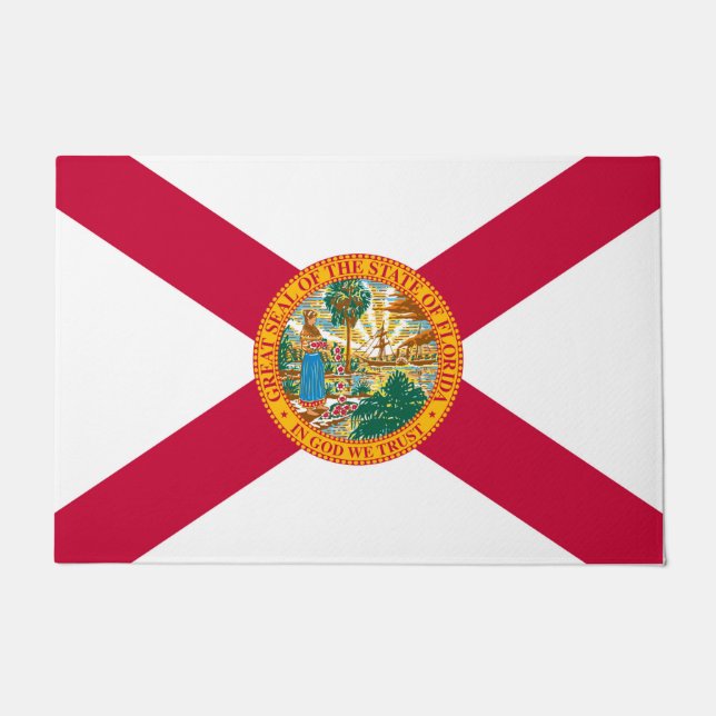 Florida State Flag Design Doormat (Front)