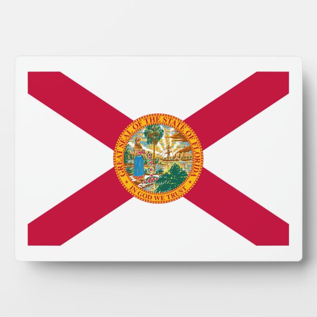 Florida State Flag Design Plaque (Front)