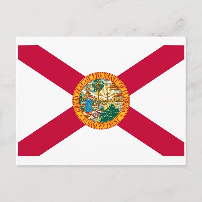 Florida State Flag Design Postcard (Front)