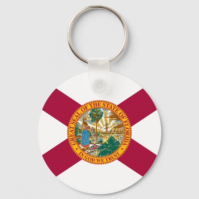 Florida State Flag Keychain (Front)