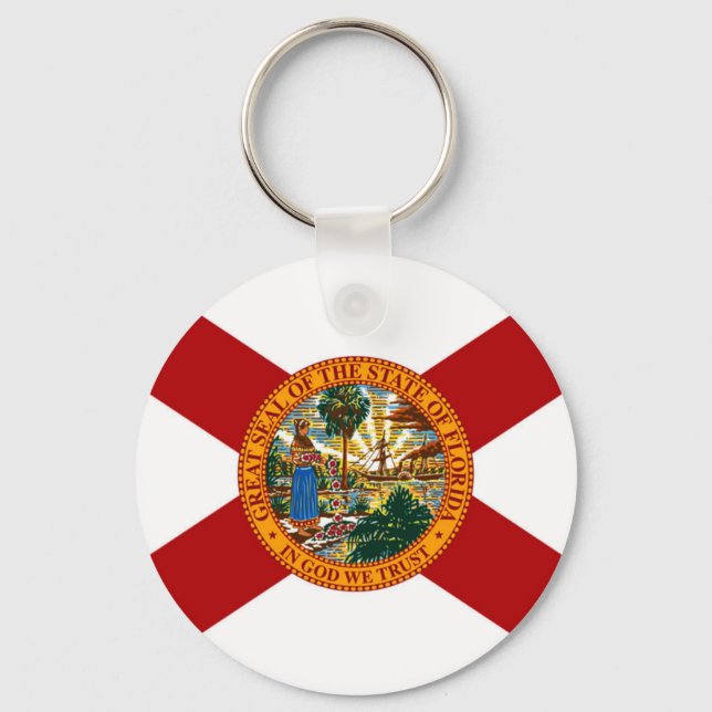 Florida State Flag Keychain (Front)