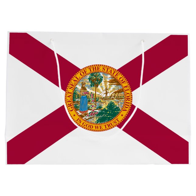Florida State Flag Large Gift Bag (Back)