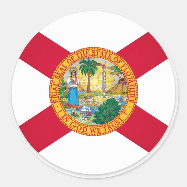 Florida State Flag – Official Seal Patriotic (Front)
