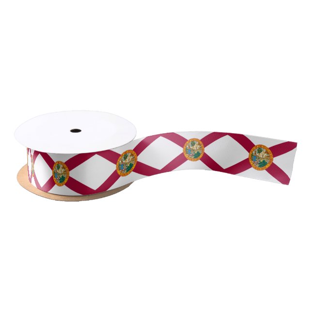 Florida State Flag Satin Ribbon (Spool)