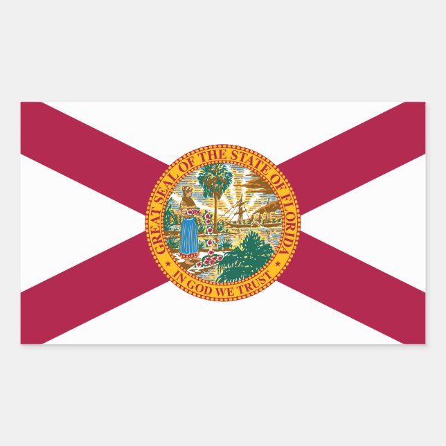 Florida State Flag Sticker (Front)