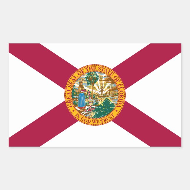 Florida State Flag Sticker (Front)