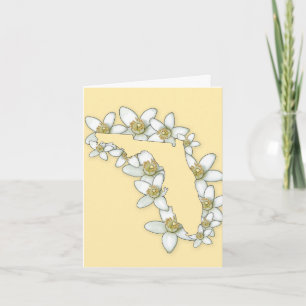 Florida State Flower Thank You Card