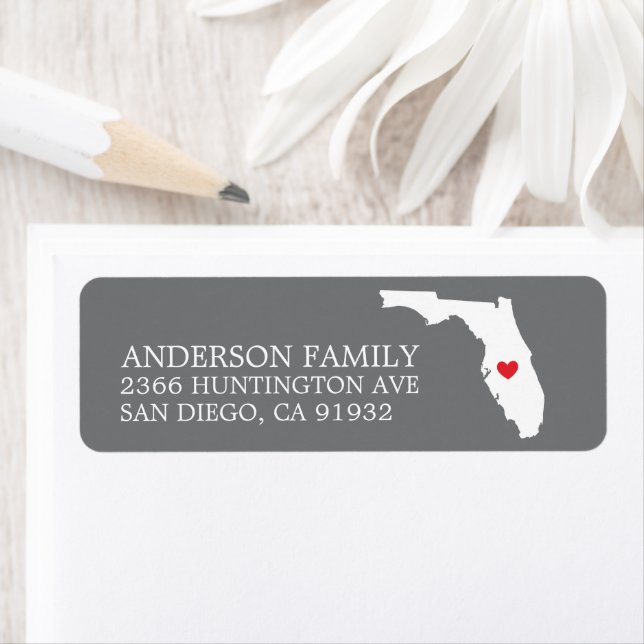 Florida State | New Home Return Address Label (Insitu)