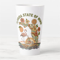 Florida State of Mind Retro Flamingo Sailboat Gift
