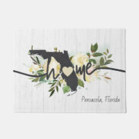 Florida State Personalized Your Home City Rustic