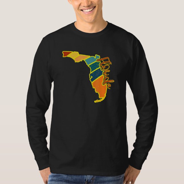 Florida State Pride Sunset I Love Florida T-Shirt (Front)