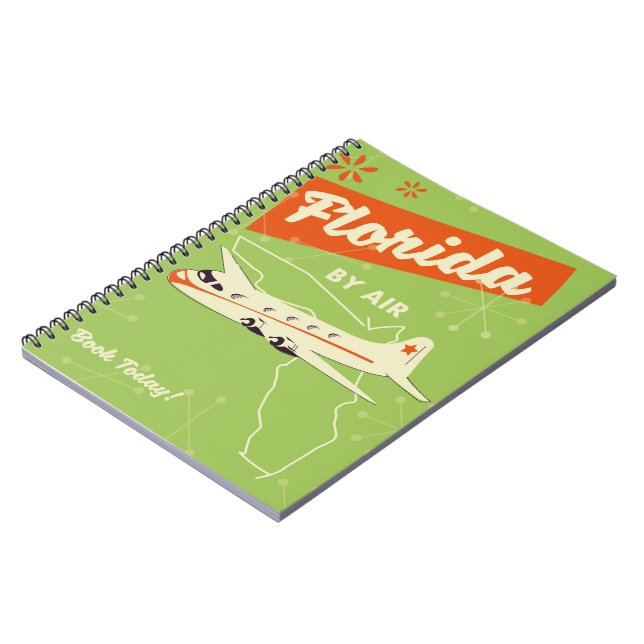 Florida State retro poster. Notebook (Left Side)