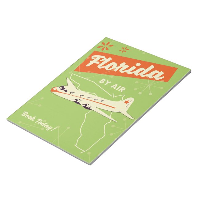 Florida State retro poster. Notepad (Angled)