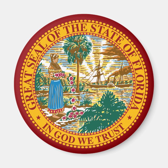 FLORIDA STATE SEAL MAGNET (Front)