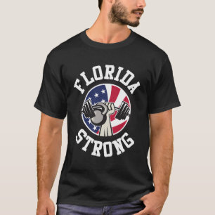 Florida Strong - Barbell Kettlebell And American F T-Shirt