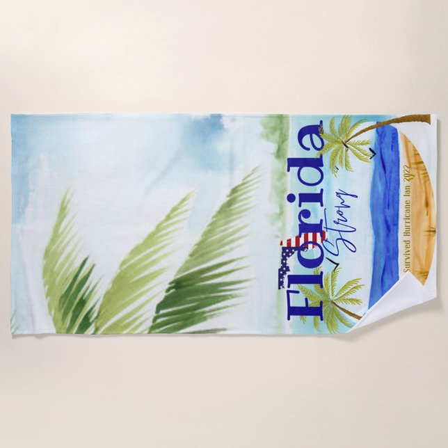 Florida Strong Beach Towel (Front)