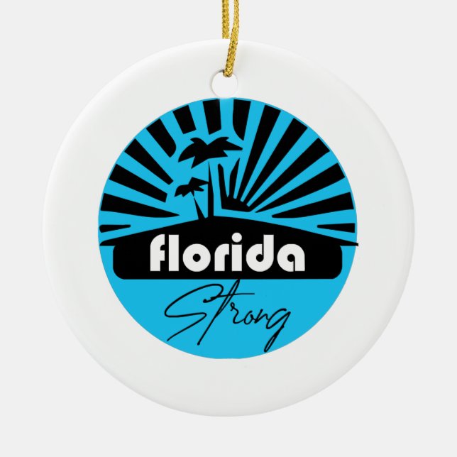 Florida Strong Classic Ceramic Ornament (Front)