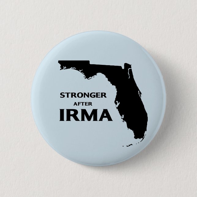 Florida stronger after hurricane Irma 2 Inch Round Button (Front)